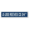 thumbnail image 1 of USS REEVES CG 24 Street Sign us navy ship veteran sailor gift, 1 of 5