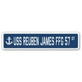 thumbnail image 1 of USS REUBEN JAMES FFG 57 Street Sign us navy ship veteran sailor gift, 1 of 5