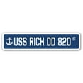 thumbnail image 1 of USS RICH DD 820 Street Sign us navy ship veteran sailor gift, 1 of 5