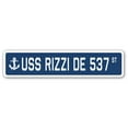 thumbnail image 1 of USS RIZZI DE 537 Street Sign us navy ship veteran sailor gift, 1 of 5
