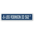 thumbnail image 1 of USS ROBINSON DD 562 Street Sign us navy ship veteran sailor gift, 1 of 5