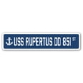 thumbnail image 1 of USS RUPERTUS DD 851 Street Sign us navy ship veteran sailor gift, 1 of 5