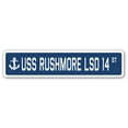 thumbnail image 1 of USS RUSHMORE LSD 14 Street Sign us navy ship veteran sailor gift, 1 of 5