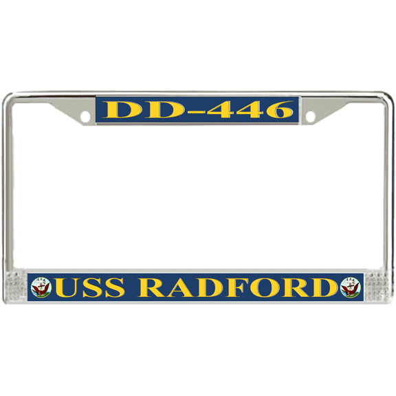 USS Radford DD-446 License Plate Frame