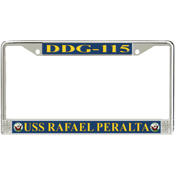 USS Rafael Peralta DDG-115 License Plate Frame