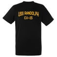 thumbnail image 1 of USS Randolph CV-15 Aircraft Carrier Standard Size Short Sleeve Tee Shirt, 1 of 1
