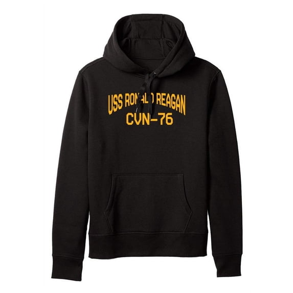 USS Ronald Reagan CVN-76 Aircraft Carrier Supercarrier Standard Size Pullover Hoodie