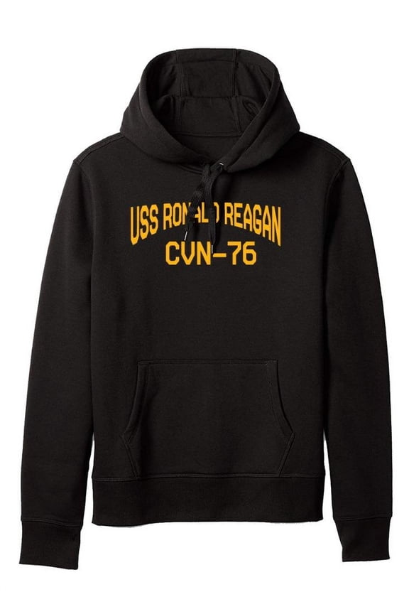 USS Ronald Reagan CVN-76 Aircraft Carrier Supercarrier Standard Size Pullover Hoodie
