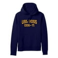 thumbnail image 1 of USS Ross DDG-71 Arleigh Burke Destroyer Naval Warship Standard Size Pullover Hoodie, 1 of 1