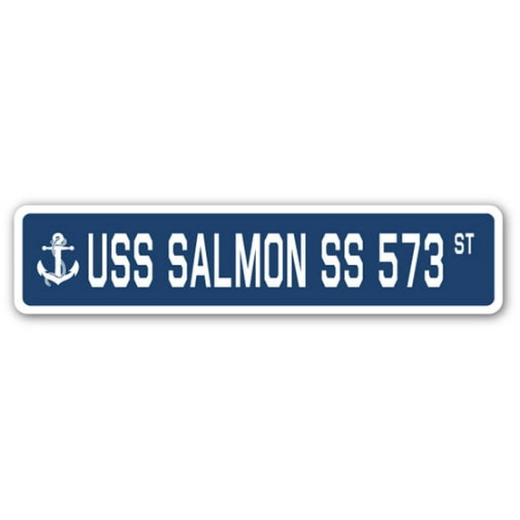 USS SALMON SS 573 Street Sign us navy ship veteran sailor gift