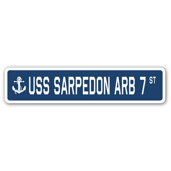 USS SARPEDON ARB 7 Street Sign us navy ship veteran sailor gift