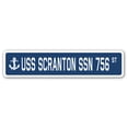thumbnail image 1 of USS SCRANTON SSN 756 Street Sign us navy ship veteran sailor gift, 1 of 5