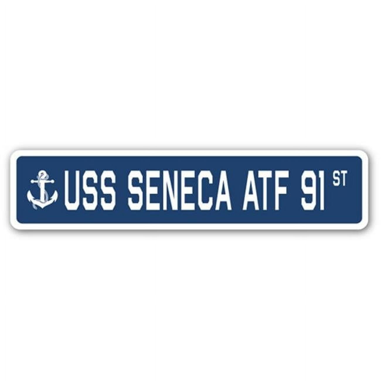 USS SENECA ATF 91 Street Sign us navy ship veteran sailor gift ...