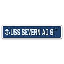 USS SEVERN AO 61 Street Sign us navy ship veteran sailor gift