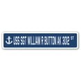thumbnail image 1 of USS SGT WILLIAM R BUTTON AK 3012 Street Sign us navy ship veteran sailor gift, 1 of 5