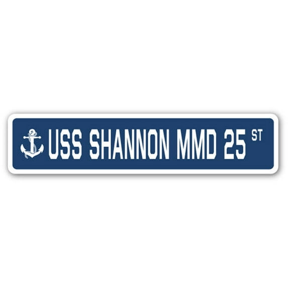 USS SHANNON MMD 25 Street Sign us navy ship veteran sailor gift