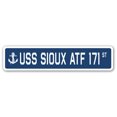 thumbnail image 1 of USS SIOUX ATF 171 Street Sign us navy ship veteran sailor gift, 1 of 5