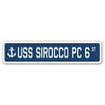 thumbnail image 1 of USS SIROCCO PC 6 Street Sign us navy ship veteran sailor gift, 1 of 5