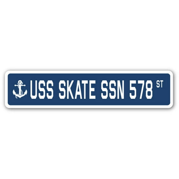 USS SKATE SSN 578 Street Sign us navy ship veteran sailor gift