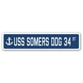 thumbnail image 1 of USS SOMERS DDG 34 Street Sign us navy ship veteran sailor gift, 1 of 5
