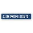 thumbnail image 1 of USS SPRINGFIELD SSN 761 Street Sign us navy ship veteran sailor gift, 1 of 5