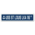thumbnail image 1 of USS ST LOUIS LKA 116 Street Sign us navy ship veteran sailor gift, 1 of 5