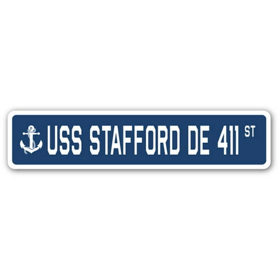 USS STAFFORD DE 411 Street Sign us navy ship veteran sailor gift