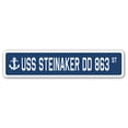 thumbnail image 1 of USS STEINAKER DD 863 Street Sign us navy ship veteran sailor gift, 1 of 5