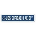 thumbnail image 1 of USS SURIBACHI AE 21 Street Sign us navy ship veteran sailor gift, 1 of 5