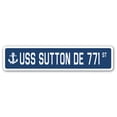 thumbnail image 1 of USS SUTTON DE 771 Street Sign us navy ship veteran sailor gift, 1 of 5