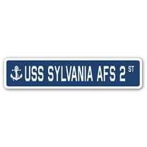 USS SYLVANIA AFS 2 Street Sign us navy ship veteran sailor gift
