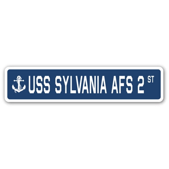 USS SYLVANIA AFS 2 Street Sign us navy ship veteran sailor gift