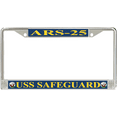 thumbnail image 1 of USS Safeguard ARS-25 License Plate Frame, 1 of 1