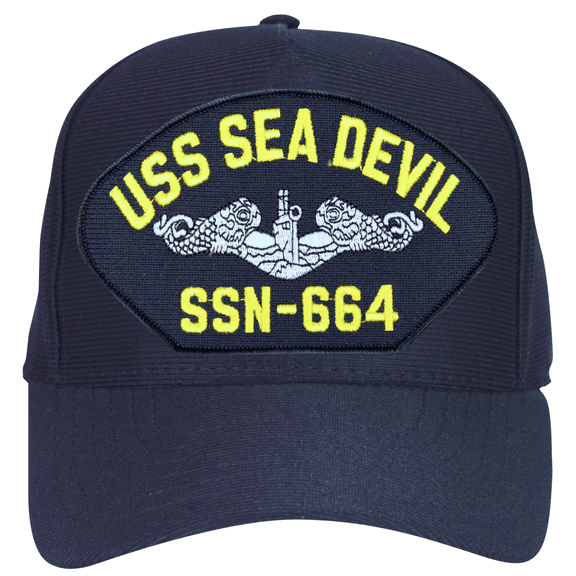 USS Seadevil SSN-664 ( Silver Dolphins ) Submarine Enlisted Cap