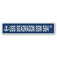 thumbnail image 1 of USS Seadragon Ssn 584 Street [3 Pack] of Vinyl Decal Stickers | Indoor/Outdoor | Funny decoration for Laptop, Car, Garage , Bedroom, Offices | SignMission, 1 of 1