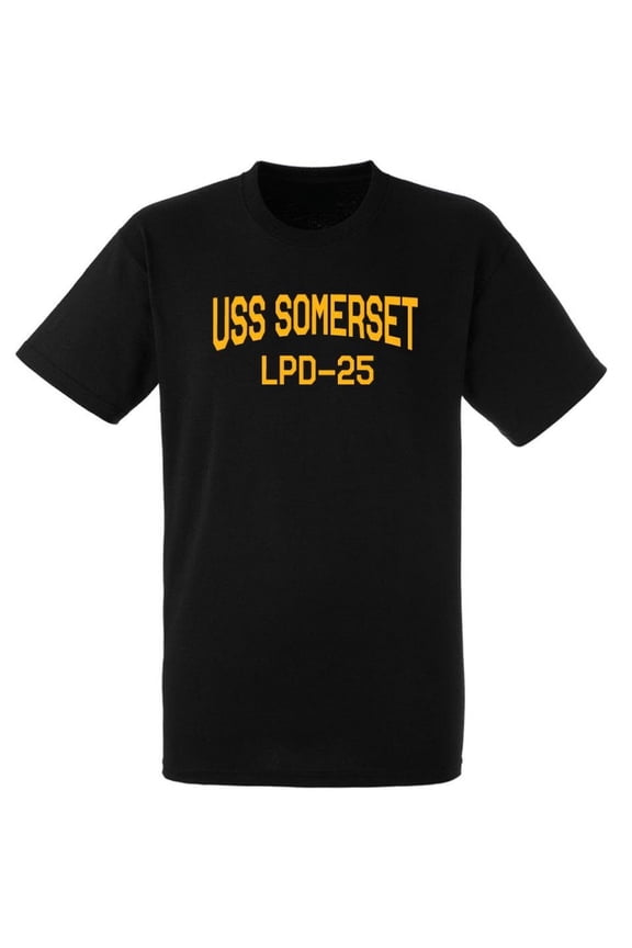 USS Somerset LPD-25 San Antonio Amphibious Transport Dock Naval Warship Short Sleeve Tee Shirt