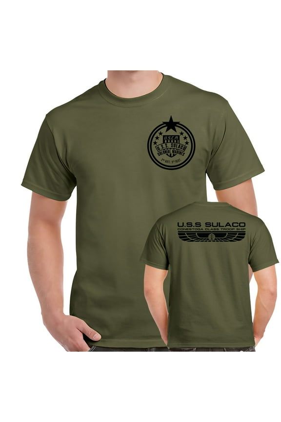 USS Sulaco Colonial Marines Double Sided Shirt-Medium