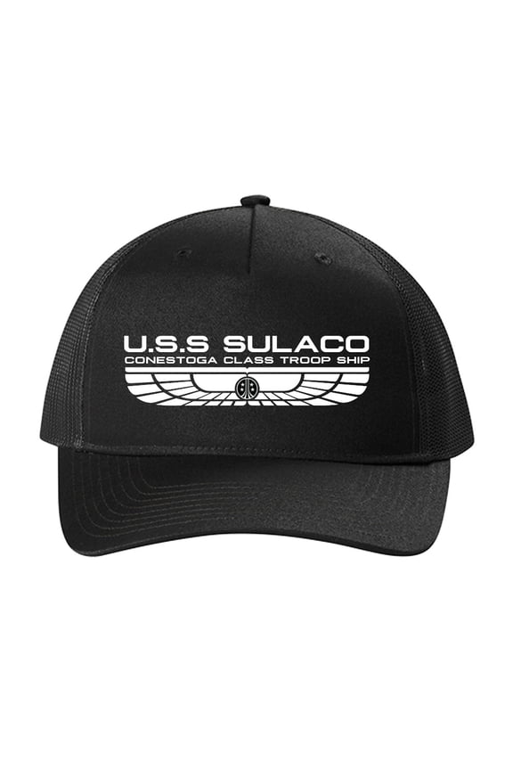 USS Sulaco Logo 5 Panel Printed Trucker Cap