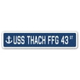 thumbnail image 1 of USS THACH FFG 43 Street Sign us navy ship veteran sailor gift, 1 of 5