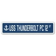 thumbnail image 1 of USS THUNDERBOLT PC 12 Street Sign us navy ship veteran sailor gift, 1 of 5