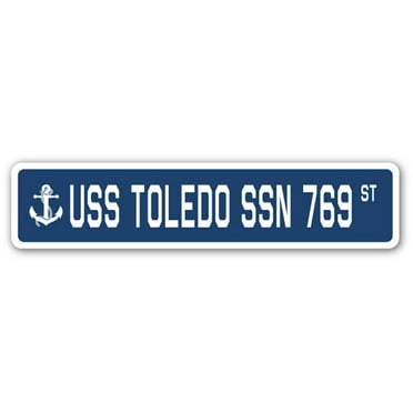 USS TOLEDO SSN 769 Street Sign us navy ship veteran sailor gift