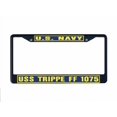 thumbnail image 1 of USS TRIPPE FF 1075 License Plate Frame Black Metal Military Navy USN Car Truck RV F001, 1 of 1