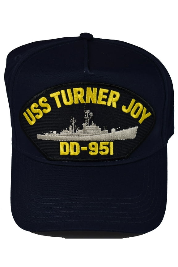 USS TURNER JOY DD-951 HAT - NAVY BLUE - Veteran Owned Business