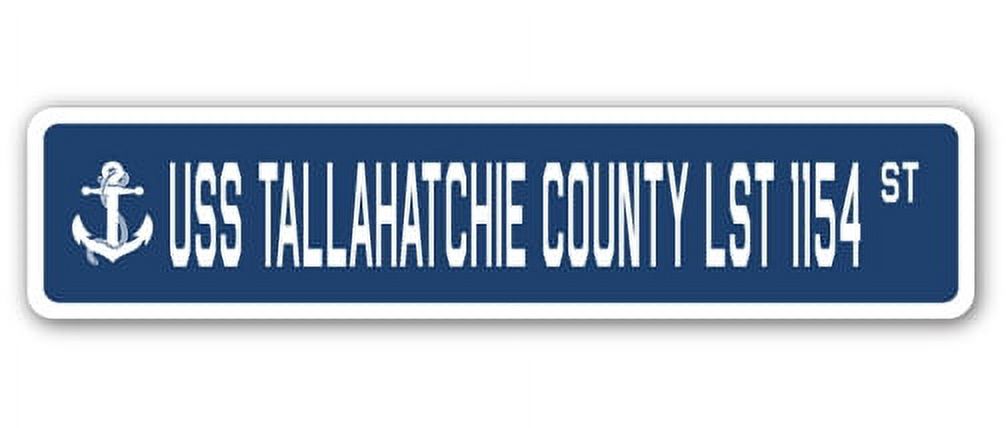 USS Tallahatchie County Lst 1154 Street [3 Pack] of Vinyl Decal Stickers | Indoor/Outdoor | Funny decoration for Laptop, Car, Garage , Bedroom, Offices | SignMission - image 1 of 1
