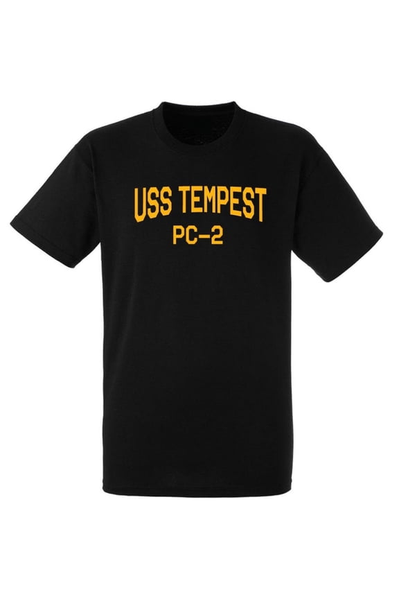 USS Tempest PC-2 Cyclone Patrol Boat Naval Warship Short Sleeve Tee Shirt