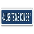 thumbnail image 1 of USS Texas CGN 39 Street Sign - US Navy Ship Veteran Sailor Gift, 1 of 1