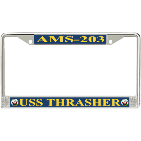 USS Thrasher AMS-203 License Plate Frame