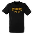 thumbnail image 1 of USS Thunderbolt PC-12 Cyclone Patrol Boat Naval Warship Short Sleeve Tee Shirt, 1 of 1
