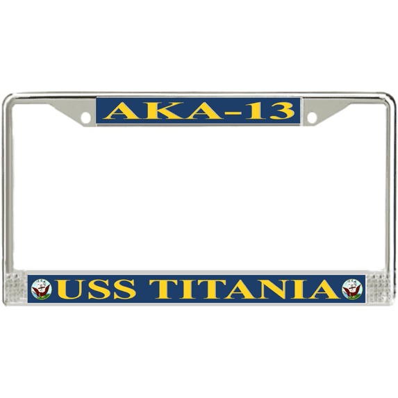 USS Titania AKA-13 License Plate Frame