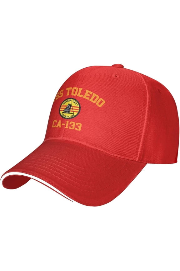 USS Toledo Ca-133 Outdoor Cap Unisex Hat Adjustable Baseball-Cap Peaked Sandwich Cap Snapback Hat